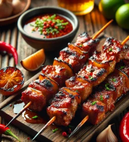 Pork skewers